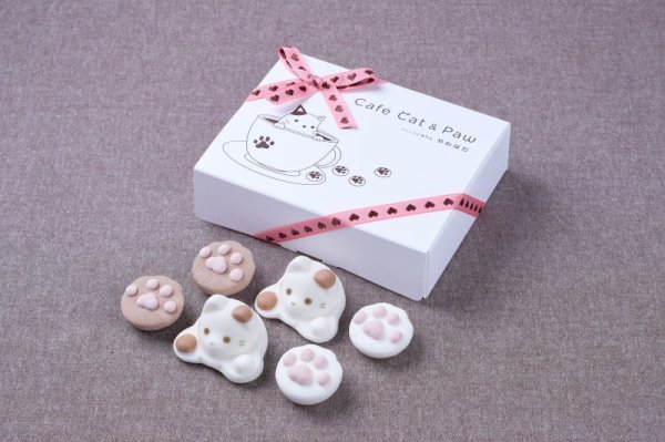 画像3: リボン付きCafeCat ホワイト (3)